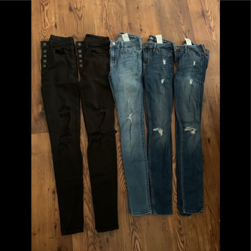 American eagle & hollister jeans
